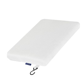 Non-Slip Shower Seat Cushion with 3D Mesh & Hooks - Sauna Bench Pad for Elderly, Handicapped, and Seniors - Waterproof & Easy Install (White)