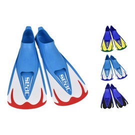 SEAC Unisex Seac Team Short Fins for Swimming and Snorkeling Ideal Training, red, 5.5 6.5 UK