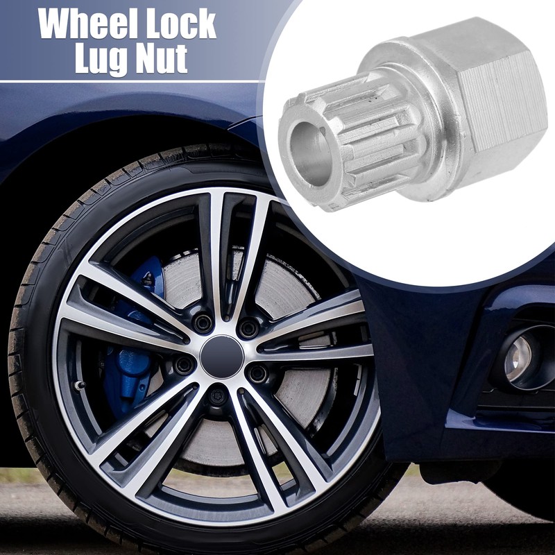 X AUTOHAUX 57/12PT Anti Theft Wheel Lock Lug Nut Screw