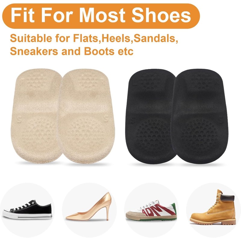 Plantar Fasciitis Inserts, Heel Pads Cushions for Achilles Tendinitis, Heel