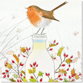 Emma Ball Greeting Cards - Set of 6 Christmas Greetings Cards & Envelopes - 12.5 cm