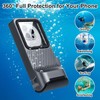 Craena Funda Protectora Profesional Subacuática para Teléfono, Carcasa Impermeable (Gris+Negro)