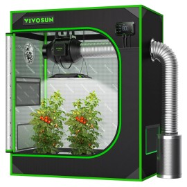 VIVOSUN S3018 Hydroponics Grow Tent 30"x18"x36" for 1-2 Plants Indoor Growing