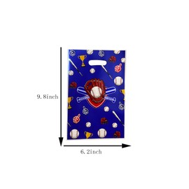 OHLIGEI 30PCS Baseball Gift Bags Baseball Goodies Favors Sport Themed Party Favor for Party Birthday Presents Packing Candy Snack Goodie Storage