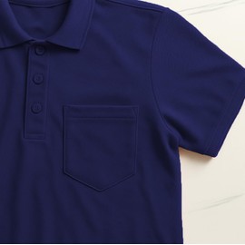 Decrum Polo Tees for Men Short Sleeve Mens Golf Shirts [44785095] | Navy, XL