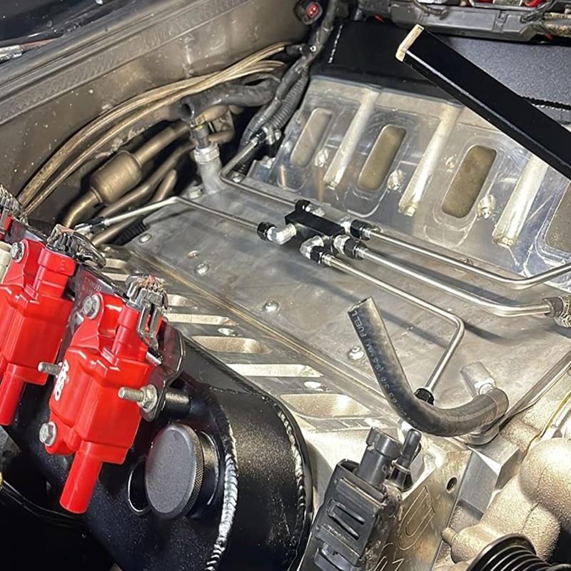 LS Coolant Crossover Steam Vent Kit,AN4 Fuel Brake Line,LS Stainless