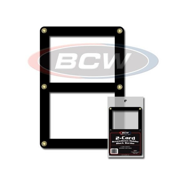 2 Card Screwdown Holder with Black Border x 2 Frame pack
