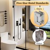 Alise Glass Shower Door Hinge,Hinges for Glass Doors,Heavy Duty Solid