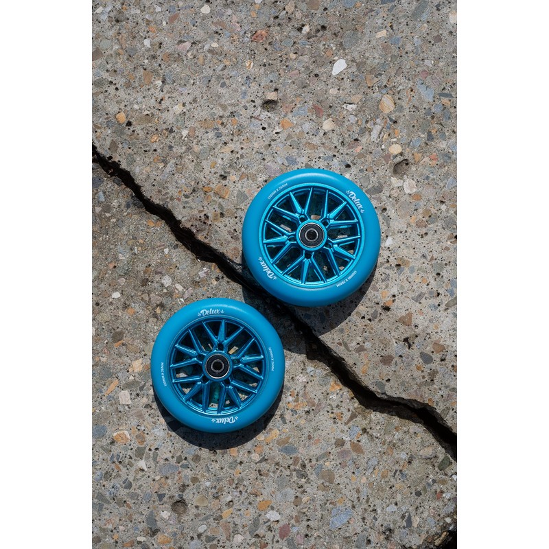Envy Scooters 120mm Delux Wheels Pair - Blue