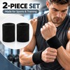 Sports Wrist Sweatbands for Workout – Soft Stretch Knit Sweat