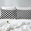 Grid Bed Sheets Black And White Checkered Bedding Farmhouse Buffalo