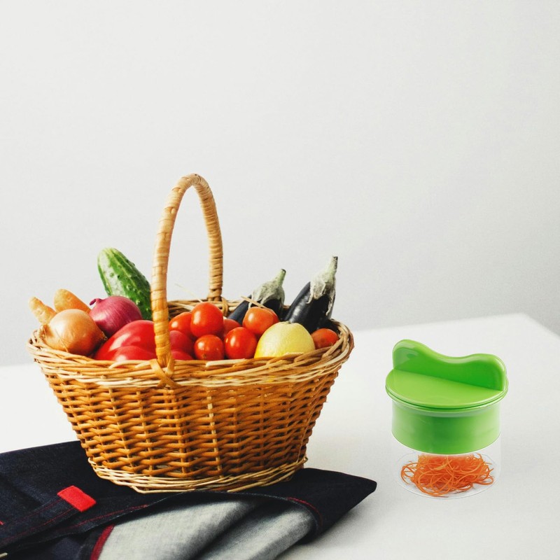 Rumyve Handheld Spiralizer,4 in 1 Adjustable Spiral Slicer,Veggie Spiral Cutter