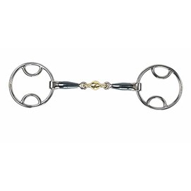 Shires Blue Sweet Iron Bevel With Lozenge Blue Horse Bit UK 5 1/2", Bluee Sweet Iron