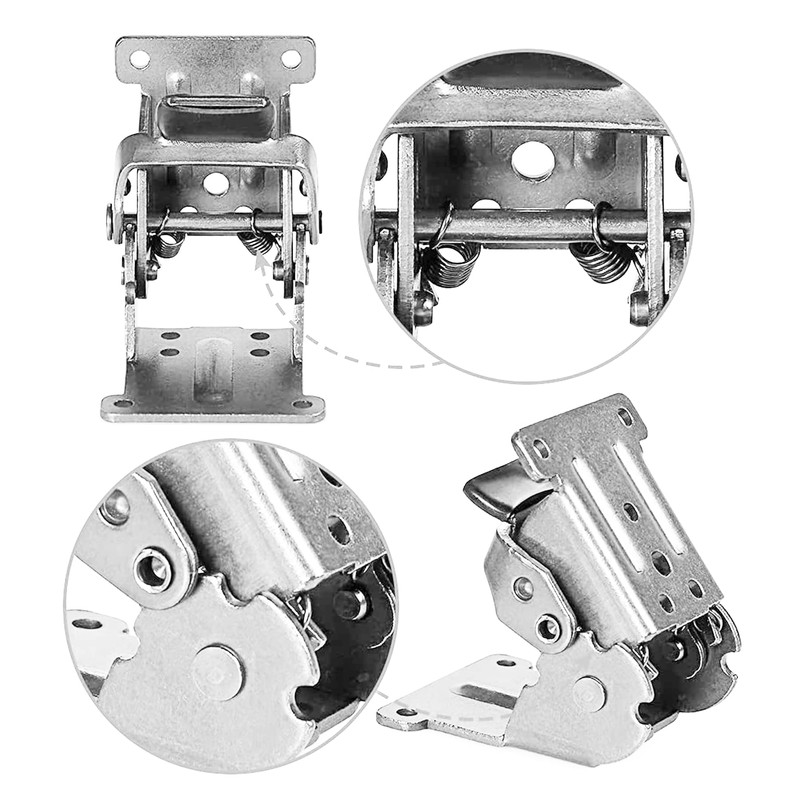 LIKERAINY 0-90-180 Degree Folding Hinge Locking Foldable Invisible Brackets for