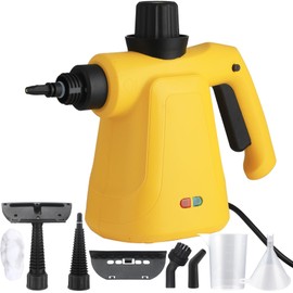 Steam Cleaner, Pressurized Handheld Steam Cleaner for Home with 8 PCS Accessory & Safety Lock, Large Capacity Steam for Cleaning, Car, Bathroom, Shower, Window, Grime, Grease