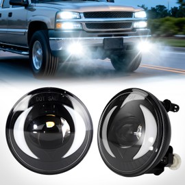 LED With DRL Driving Fog Lights for 2007-2013 Avalanche/ 2007-2014 Chevy Suburban/Tahoe/ 2015-2016 Colorado/ 2010-2013 Camaro/ 2015 Silverado/GMC Acadia/Yukon with DRL Harness
