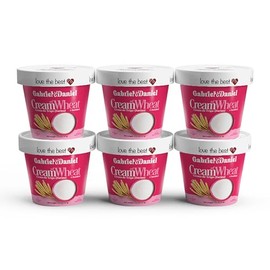 Gabriel & Daniel Organic Instant Cream of Wheat (Farina) – Non-GMO, Pure and Organic Breakfast Cereal – Rich in Iron & Vitamin C for a Nourishing and Quick Meal – Smooth & Creamy Texture (Pack of 6)