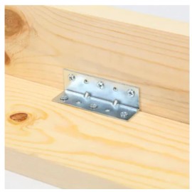 Everbilt 4 Pack Everbilt 2-1/2 inch Zinc-Plated Inside Corner Angel Brace Brackets 20482