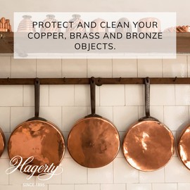 Hagerty Copper, Brass & Bronze Duster - Impregnated Polishing Cloth for Copper, Brass or Bronze Objects - 1 Piece 55 x 36 cm - Shine and Extra Protection