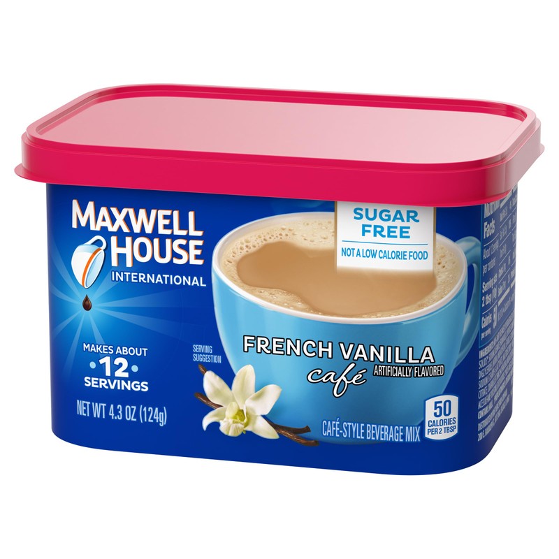 Maxwell House International Sugar-Free French Vanilla Café-Style Instant Coffee Beverage