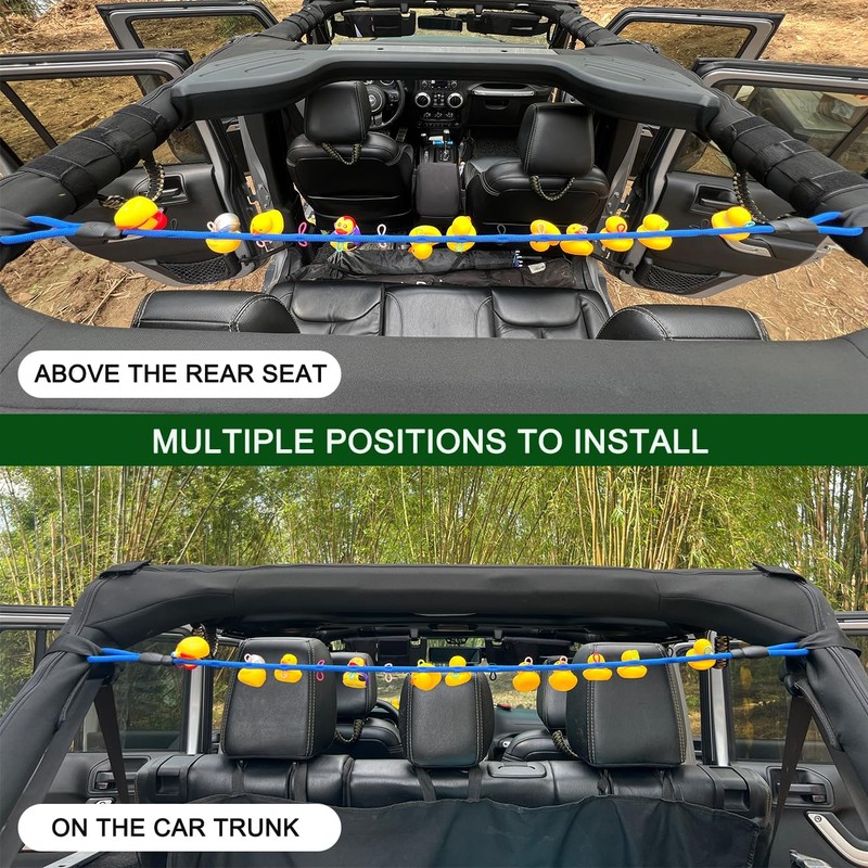 Duck Holder for Jeep,Rubber Ducks Holder for Jeep Wrangler YJ