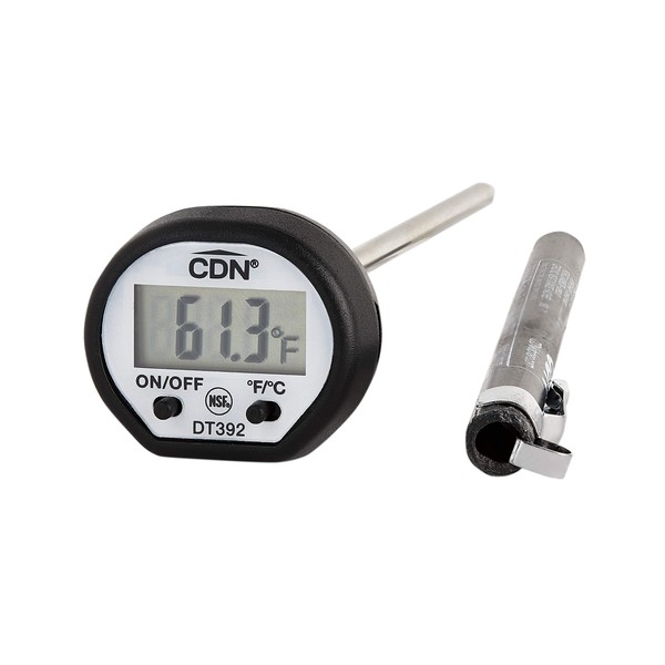 CDN Digital Probe Cooking Thermometer, 14 cm, -45 to +200 C, Black