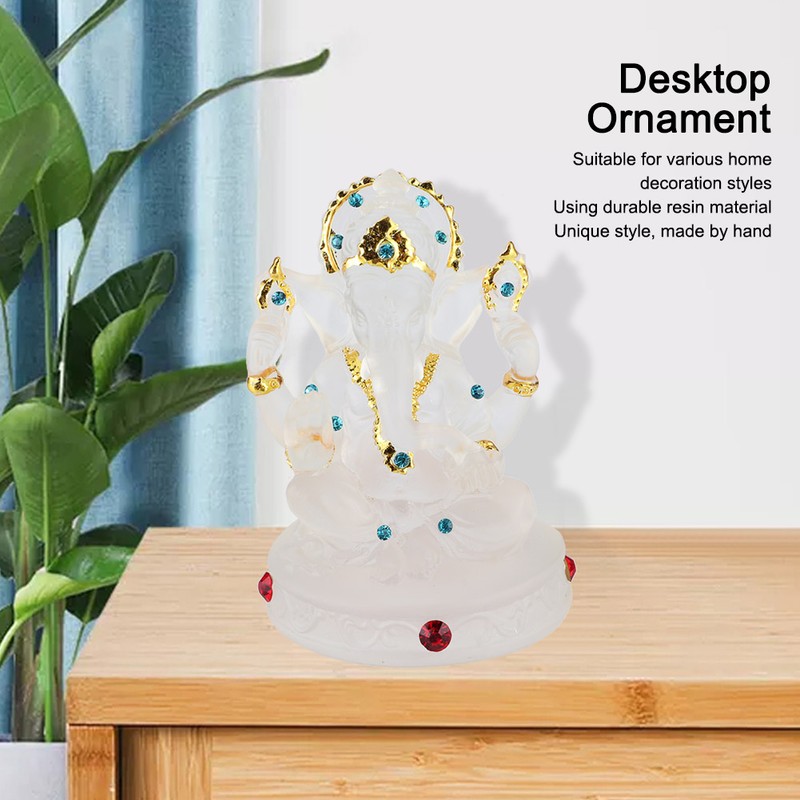 Southeast Asia Transparent Elephant God Ornaments Handicraft Decoration Daily Ornament