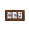 Prinz Homestead Dark Walnut 3-Opening Collage Picture Frame 4x6 Photos