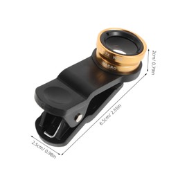 Tofficu Macro Phone Lens Kit with Clip Fish Eye Wide Angle Macro Lens for Smartphones Compatible with Brands Design for Versatile Photography