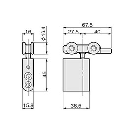 Atom AFD-2700-K-TY Upper Suspension Car (Metal Bearings) Brown