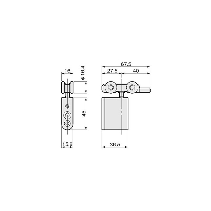 Atom AFD-2700-K-TY Upper Suspension Car (Metal Bearings) Brown