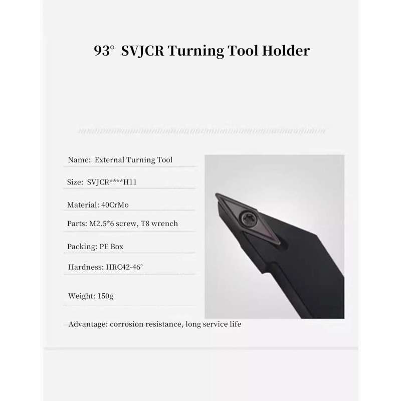 CK 3/8in 1/2in Indexable Metal Lathe Turning Tool Holder with