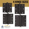 Embassy Door Hinge Solid Brass – 5 x 5 Inch,