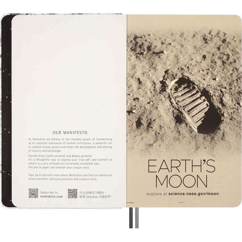 Moleskine SKNTBHL7063S1 NASA-inspired Notebook, Large Size, Width 5.1 x Height