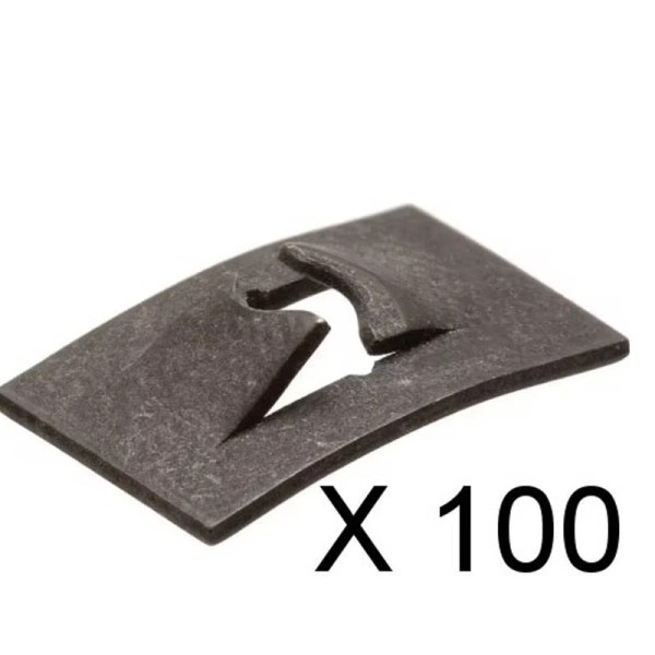 sweetdealalabama 100 x #14 Plain Steel Flat Type Speed Nut