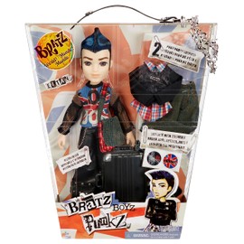 Bratz Pretty ‘N’ Punk Eitan Boyz Punkz Fashion Doll with 2 Outfits and Suitcase, Collectors Ages 6 7 8 9 10+