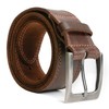 Hide & Drink, Men's Two Row Stitch Leather Belt Handmade