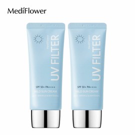 Mediflower 메디플라워 유브이 필터 마일드 선크림 50mlx2개+마스크팩 3매 Mediflower UV Filter Mild Sunscreen 50ml x 2 + 3 Sheet Masks