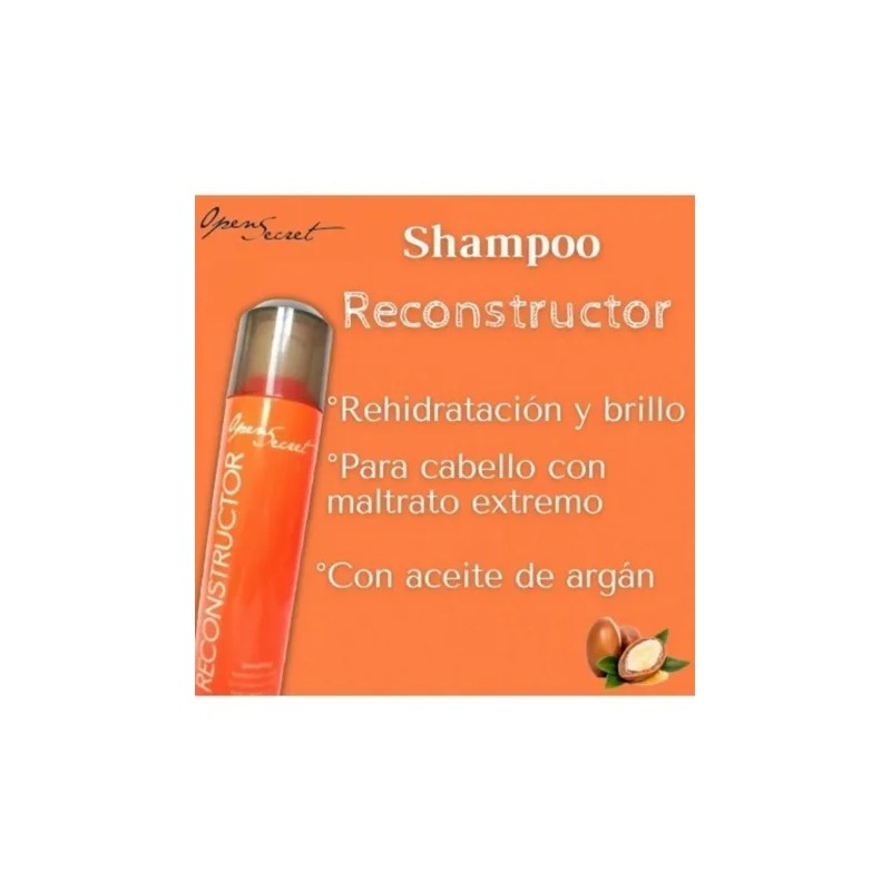 Open Secret Shampo Reconstructor Aceite Argan 300