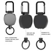 Durable Retractable Keychain, Carabiner ID Holder, Tactical ID Card Holder,ID