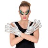 W WIDMANN MILANO Party Fashion 68597 Alien Gloves, Silver, Alien,