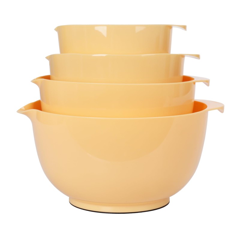 BoxedHome Nesting Plastic Mixing Bowl Set, 4 Piece Mixing Bowl