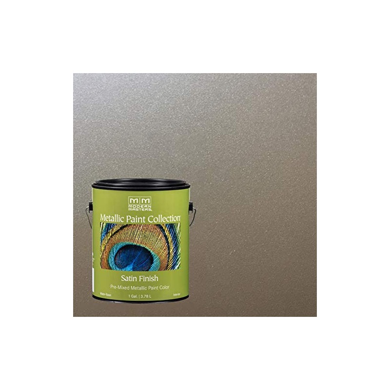 1 gal Modern Masters ME708 Nickel Metallic Paint Collection, Satin