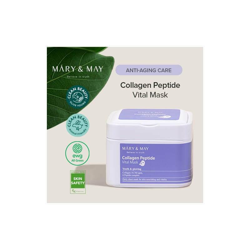 Mary&May [Mary&May]Collagen Peptide Vital Mask (30ea)