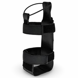 Vazcan® Molle Tactical Bottle Holder | Universal Case for Bottles, Thermos or Bottles 1 L | Durable Nylon | Secure Fit with Velcro and Drawstring | Ideal Hiking, Airsoft, Outdoor, Black/White