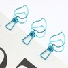 100pcs Binder Clips Cute Cartoon Peach Shape Metal Hollow Tail