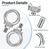 Elesunory 20 Pack Eye Bolts with Nuts, M6 Lifting Shoulder