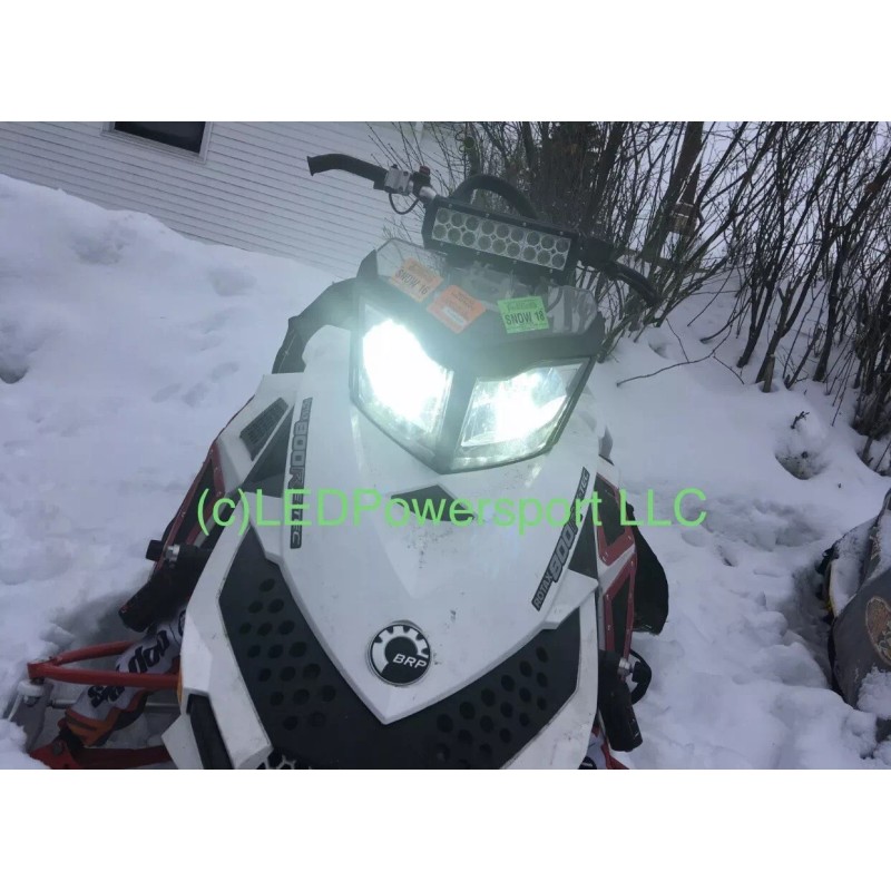 FT 2017 Ski Doo Freeride Etec LED Headlight Kit Plug
