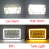 AMUNIESUN 4PCS 4"X6" Inch LED Headlights Compatible With Trucks Kenworth