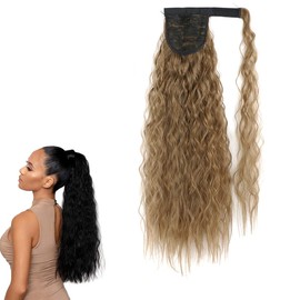 prinfantasy Ponytail Hair Extensions Clip In Straight Silky One Piece Wrap Around Ponytail Hairpiece For Women Beauty GBMW059